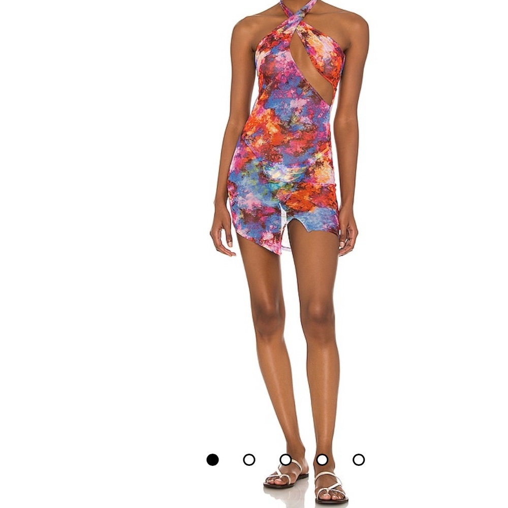 Dana mesh dress in multi by Melissa simone
